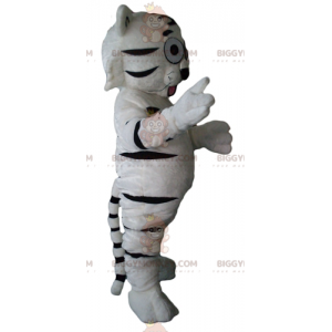 BIGGYMONKEY™ Cute Soft and Endearing White and Black Tiger