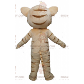 Blue Eyed Cat Brun og hvid tigermaskotkostume BIGGYMONKEY™ -