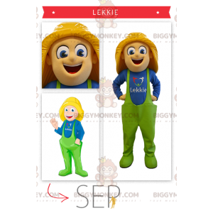 Costume da mascotte pescatore di ostriche BIGGYMONKEY™ -