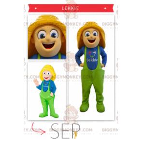 Costume da mascotte pescatore di ostriche BIGGYMONKEY™ -