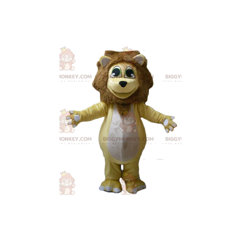 Costume da mascotte BIGGYMONKEY™ giallo paffuto e affettuoso di