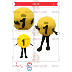 Disfraz de Mascota BIGGYMONKEY™ Bola de Lotería -