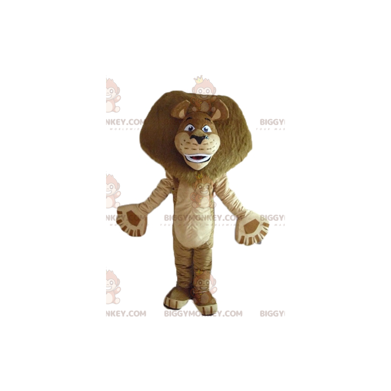 BIGGYMONKEY™ costume mascotte del famoso leone di Alex del