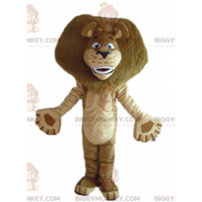 Costume de mascotte BIGGYMONKEY™ d'Alex lion du dessin animé