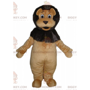 Soft and Cute Giant Brown and Black Lion BIGGYMONKEY™ Mascot