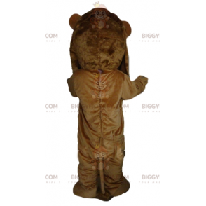 Costume mascotte BIGGYMONKEY™ gigante marrone leone di grande