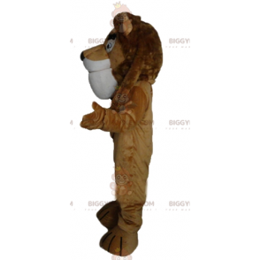 Traje de mascote BIGGYMONKEY™ de leão marrom gigante de muito