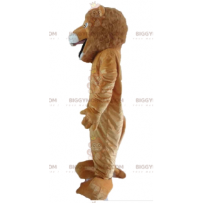 Disfraz de mascota BIGGYMONKEY™ de león marrón y blanco