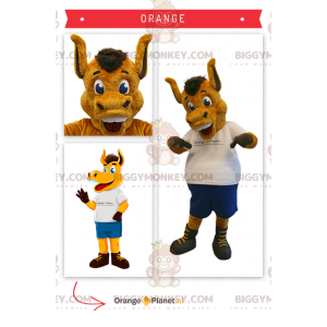 Disfraz de burro potro marrón BIGGYMONKEY™ para mascota -
