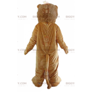 Roaring Brown and White Lion BIGGYMONKEY™ Mascot Costume -