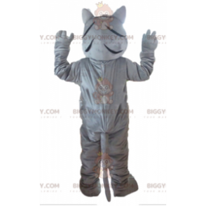Giant Gray White and Black Tiger BIGGYMONKEY™ Mascot Costume -