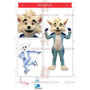 BIGGYMONKEY™ Mascot Costume Beige Fox In Skater Outfit –