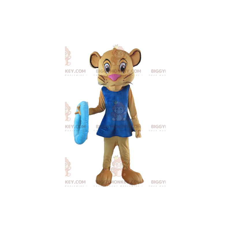 Costume de mascotte BIGGYMONKEY™ de Sala lionne marron copine