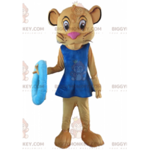 Costume de mascotte BIGGYMONKEY™ de Sala lionne marron copine