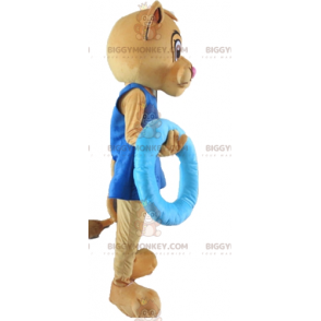 Costume de mascotte BIGGYMONKEY™ de Sala lionne marron copine