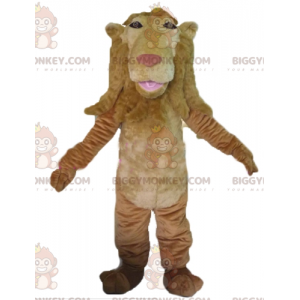 Costume de mascotte BIGGYMONKEY™ de lion marron géant et