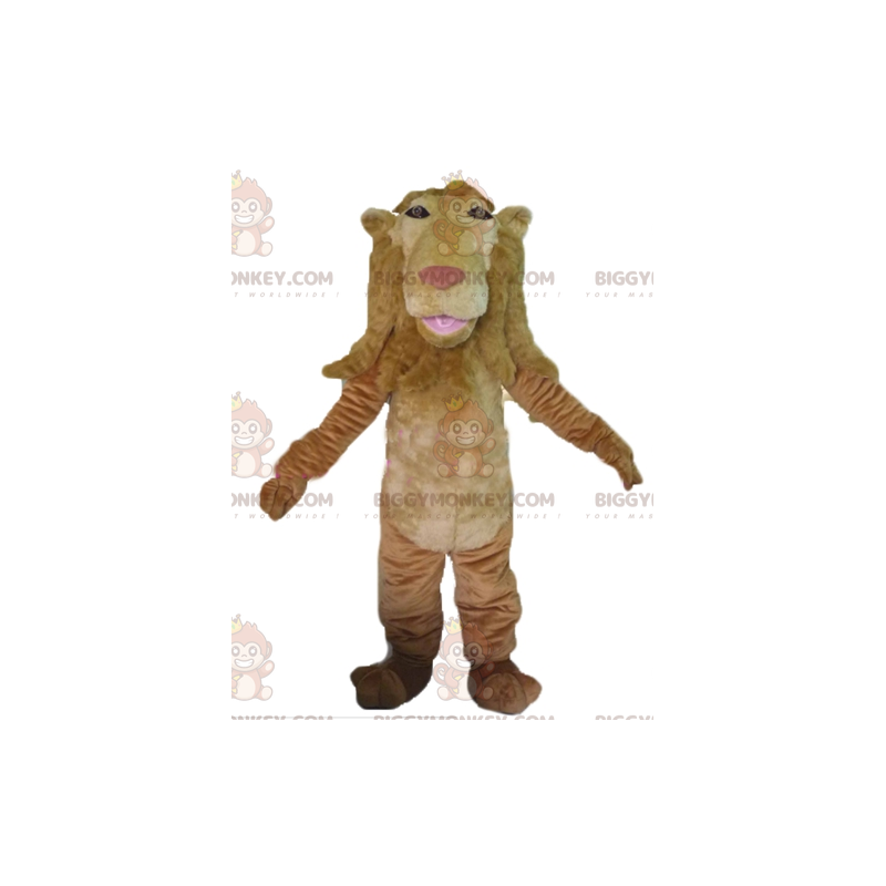 Costume da mascotte originale Giant Brown Lion BIGGYMONKEY™ -