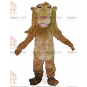 Original jättebrunt lejon BIGGYMONKEY™ maskotdräkt -