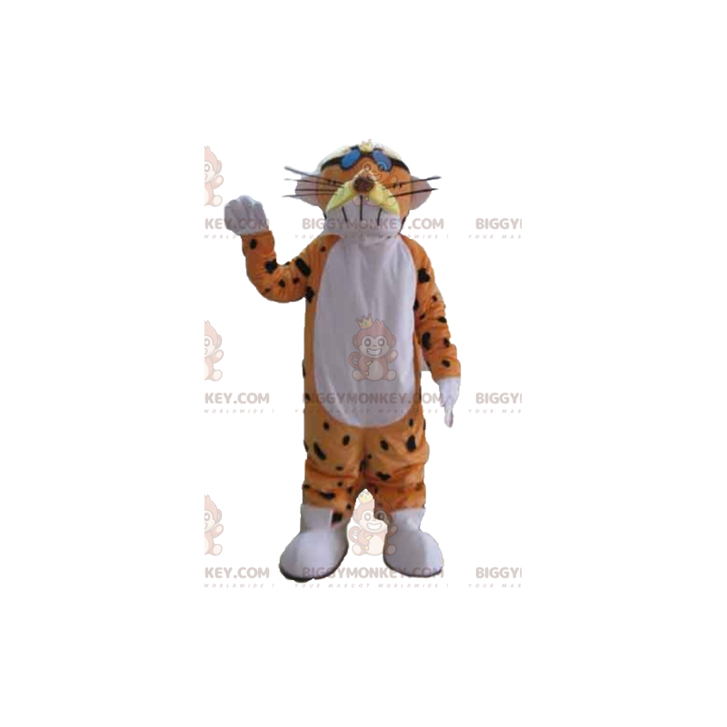 Divertido y colorido disfraz de mascota BIGGYMONKEY™ de tigre