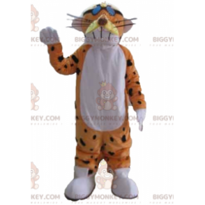 Costume de mascotte BIGGYMONKEY™ de tigre orange blanc et noir