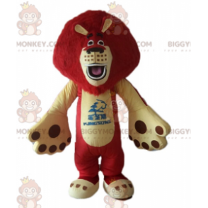 Costume de mascotte BIGGYMONKEY™ d'Alex lion du dessin animé