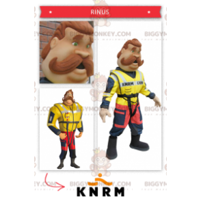 Coastal Lifeguard Brandman BIGGYMONKEY™ maskotdräkt -