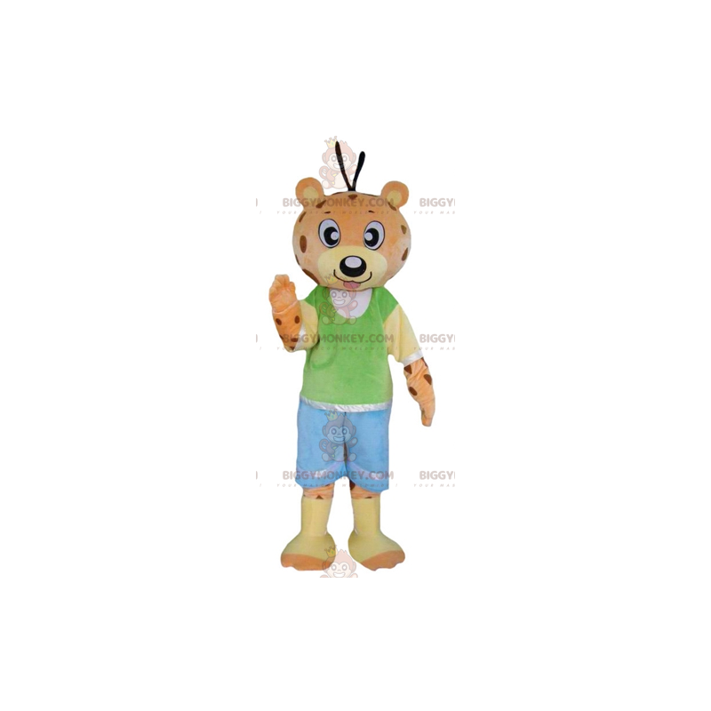 Costume da mascotte BIGGYMONKEY™ con orsacchiotto tigre