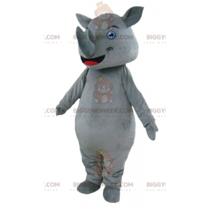 BIGGYMONKEY™ Disfraz de mascota de rinoceronte gris gigante