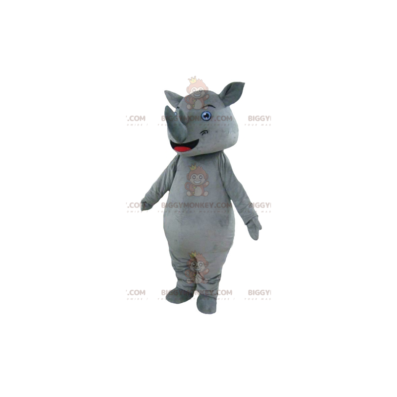 BIGGYMONKEY™ Big Awesome Giant Grey Nashorn-Maskottchen-Kostüm