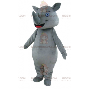 Traje de mascote de rinoceronte cinza gigante BIGGYMONKEY™