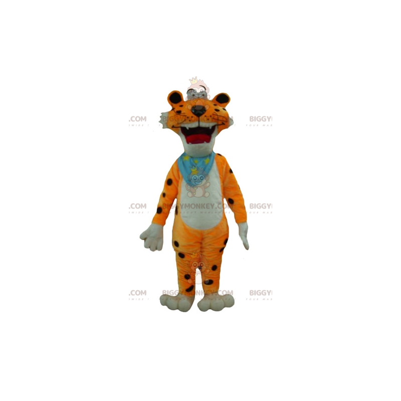 Costume de mascotte BIGGYMONKEY™ de tigre orange blanc et noir