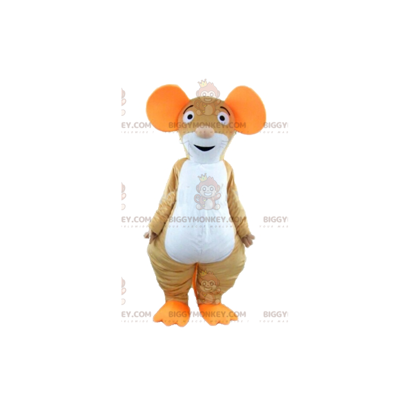 Costume de mascotte BIGGYMONKEY™ de souris marron orange et