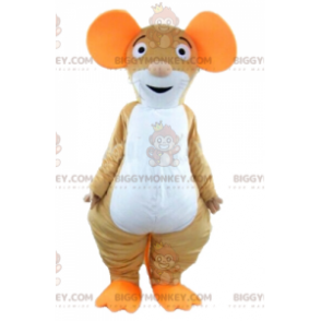 BIGGYMONKEY™ Maskottchen-Kostüm in Braun, Orange und Weiß -