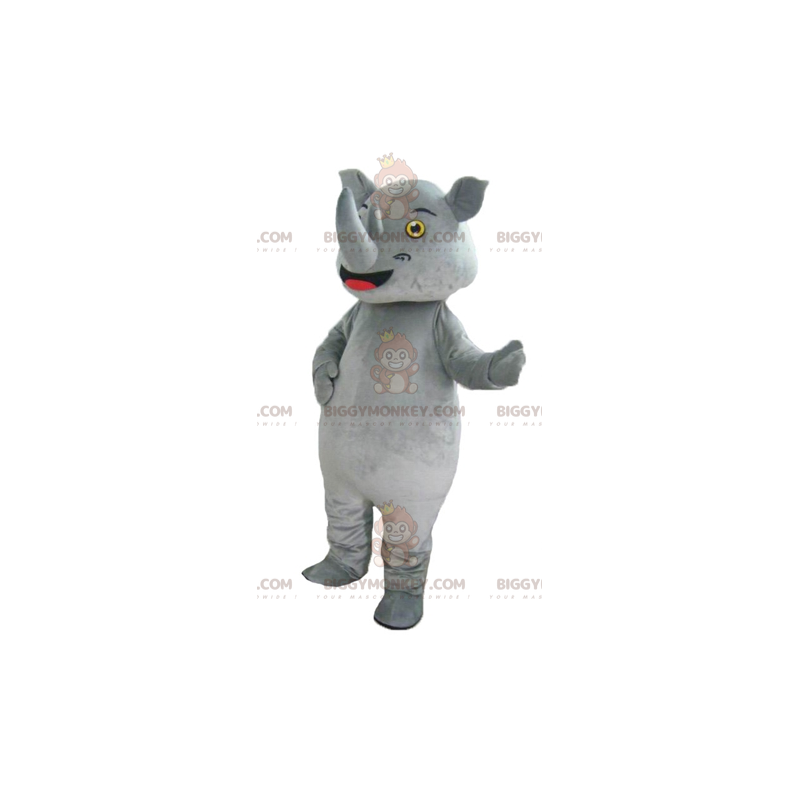 Costume de mascotte BIGGYMONKEY™ de rhinocéros gris géant et