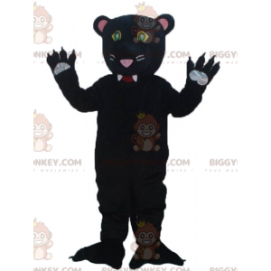 Costume da mascotte BIGGYMONKEY™ pantera nera molto carino e