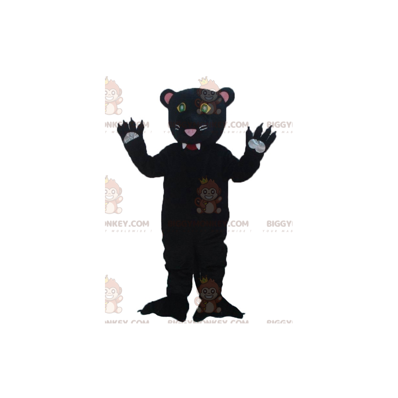 Very cute and very realistic black panther BIGGYMONKEY™ mascot