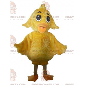 Mjuk och söt jätte gul chick BIGGYMONKEY™ maskotdräkt -