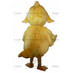 Costume de mascotte BIGGYMONKEY™ de poussin jaune géant doux et