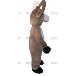Kostium maskotka olbrzymia szaro-biała koza barana BIGGYMONKEY™