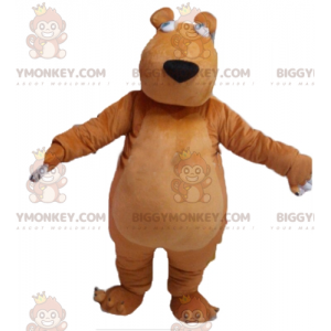 Bonito disfraz de mascota de oso pardo regordete BIGGYMONKEY™ -