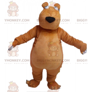 Sød fyldig brun bjørn BIGGYMONKEY™ maskotkostume -