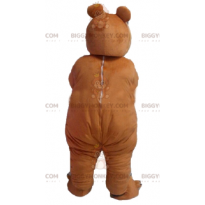 Sød fyldig brun bjørn BIGGYMONKEY™ maskotkostume -