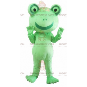 Costume de mascotte BIGGYMONKEY™ de grenouille verte géante et