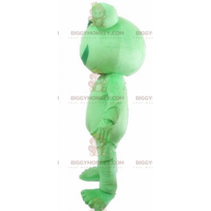 Costume de mascotte BIGGYMONKEY™ de grenouille verte géante et