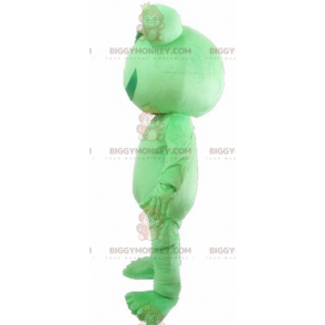 Costume de mascotte BIGGYMONKEY™ de grenouille verte géante et