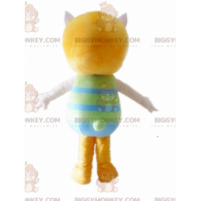 Disfraz de mascota BIGGYMONKEY™ de gata rosa y naranja -