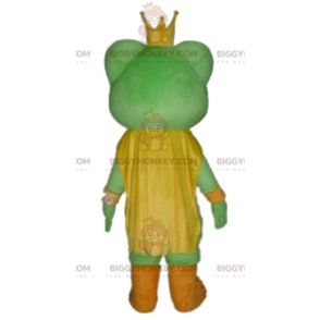Grün-weiß-orange Frosch BIGGYMONKEY™ Maskottchen-Kostüm -