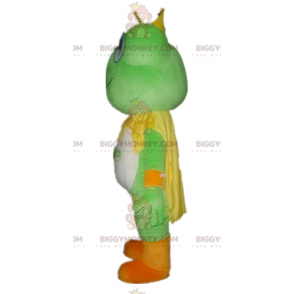 Costume mascotte BIGGYMONKEY™ rana arancione bianco verde -