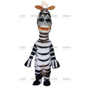 BIGGYMONKEY™ maskotkostume af den berømte zebra Marty fra