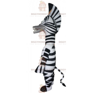 BIGGYMONKEY™ maskotkostume af den berømte zebra Marty fra